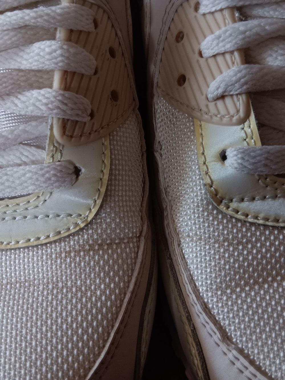 Nike Air Women's Sneakers - Cream with Pink Accents - Picture 2 of 7